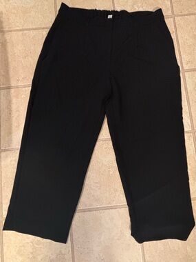 Old Navy Black Wide Leg Pants with Elastic Waist
